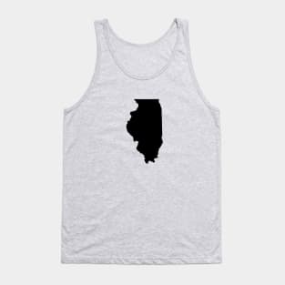 Illinois Black Tank Top